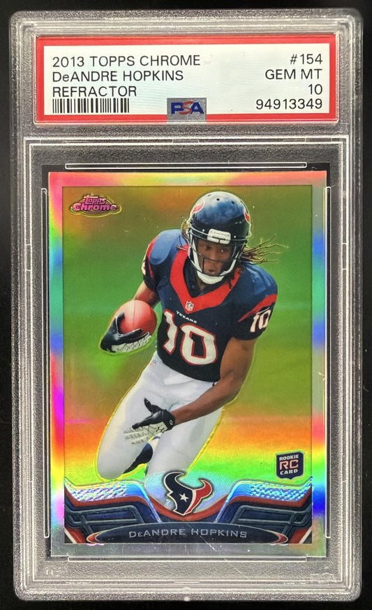2013 Topps Chrome DeAndre Hopkins #154 Refractor RC PSA 10