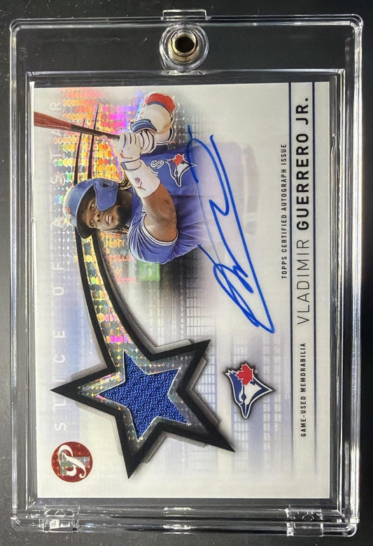 2022 Topps Pristine Vladimir Guerrero Jr. #SSAR-VG Slice of a Star Auto Relics Refractor /99