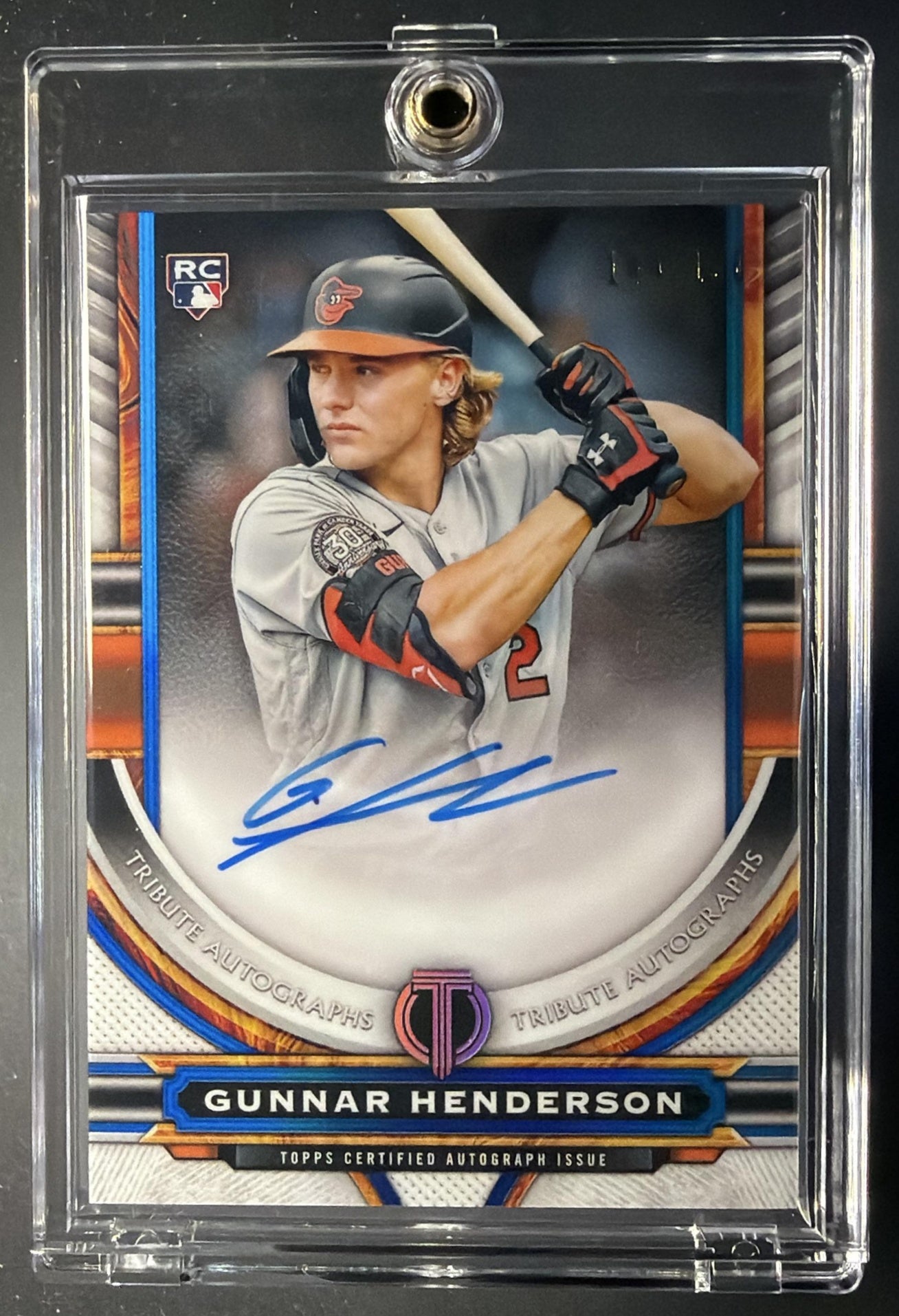 2023 Topps Tribute Gunnar Henderson #TA-GH Auto Blue /150 RC