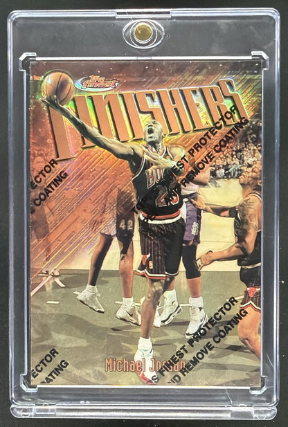 1996-97 Topps Finest Michael Jordan Finishers Refractor #39