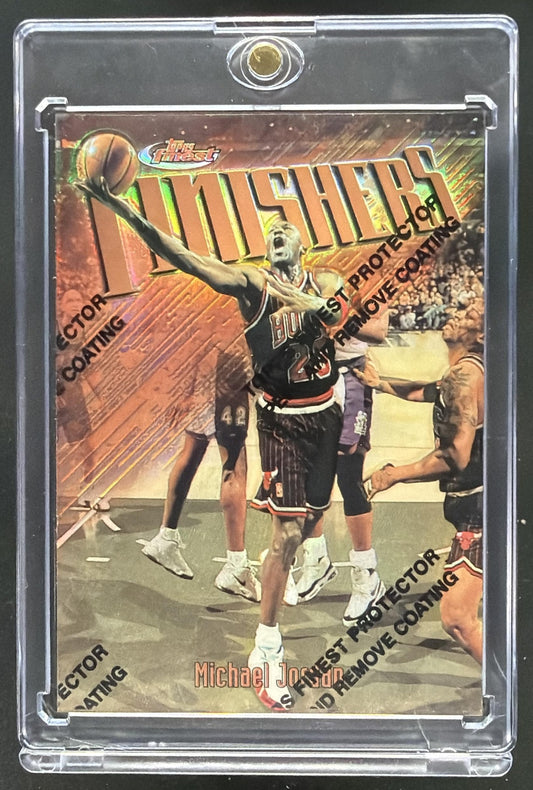 1996-97 Topps Finest Michael Jordan Finishers Refractor #39