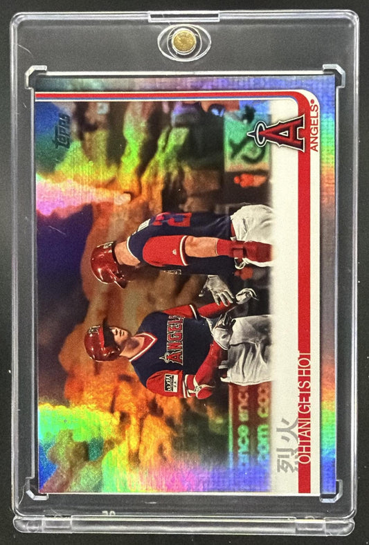 2019 Topps Series 2 Ohtani Gets Hot Rainbow Foil