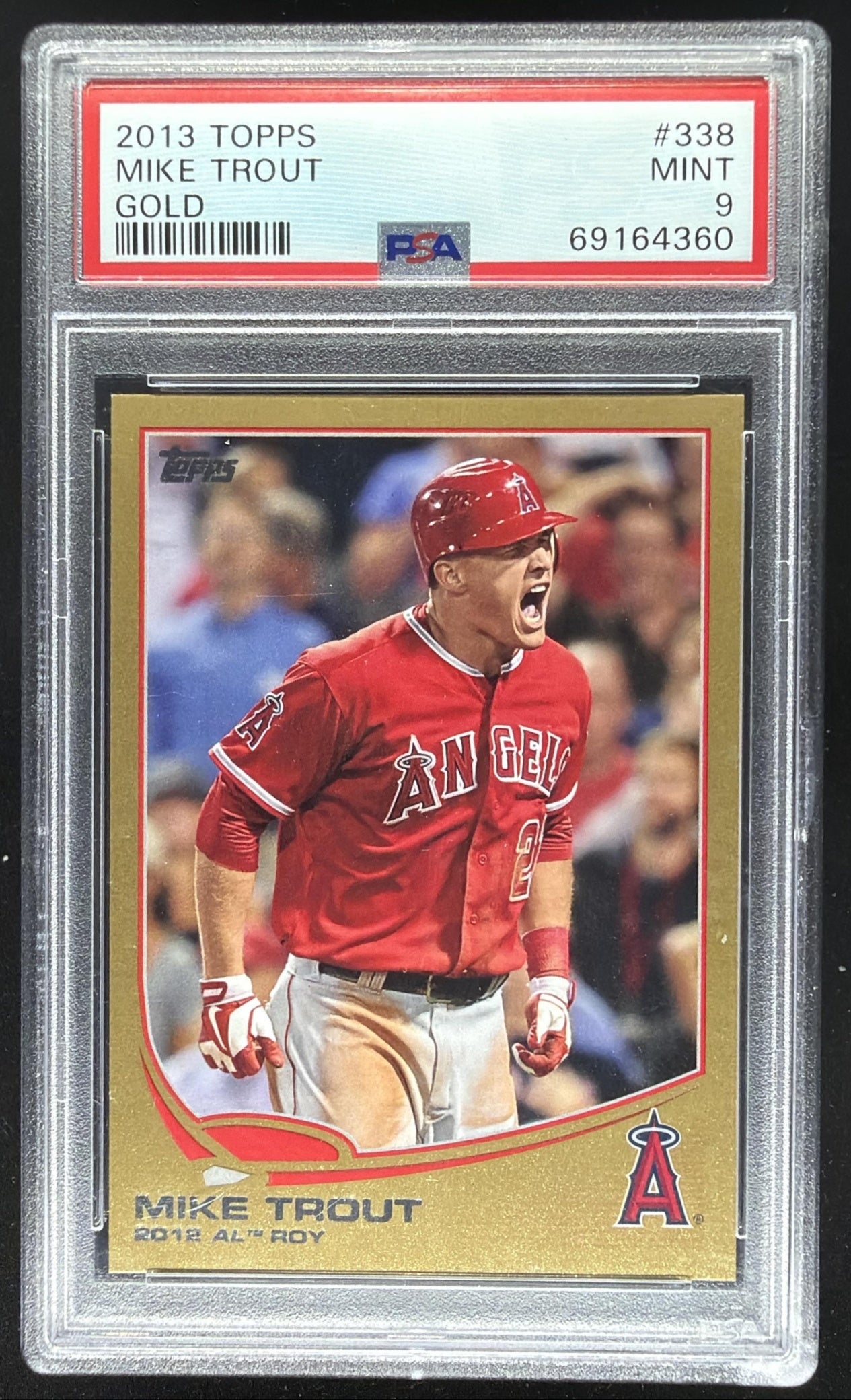 2013 Topps Mike Trout #338 Gold 551/2013 PSA 9
