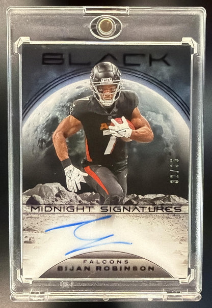 2024 Panini Black Bijan Robinson #MS-BRN Auto Midnight Sigantures /35