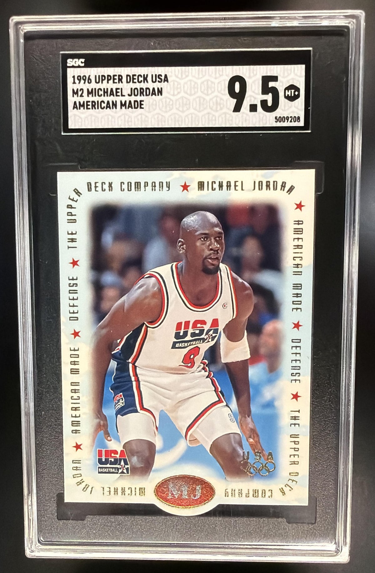 1996-97 Upper Deck USA Michael Jordan #M2 Jordan: American Made SGC 9.5