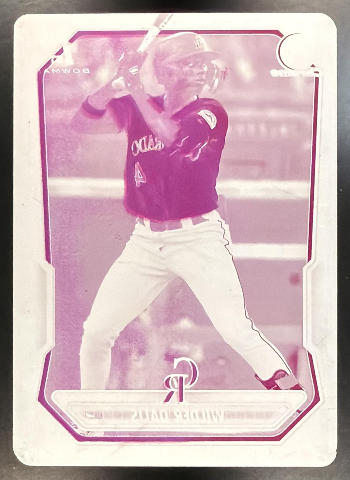2026 Bowman Wilder Dalis #BCP-150 Chrome Printing Plate Magenta 1/1 1st Prospect