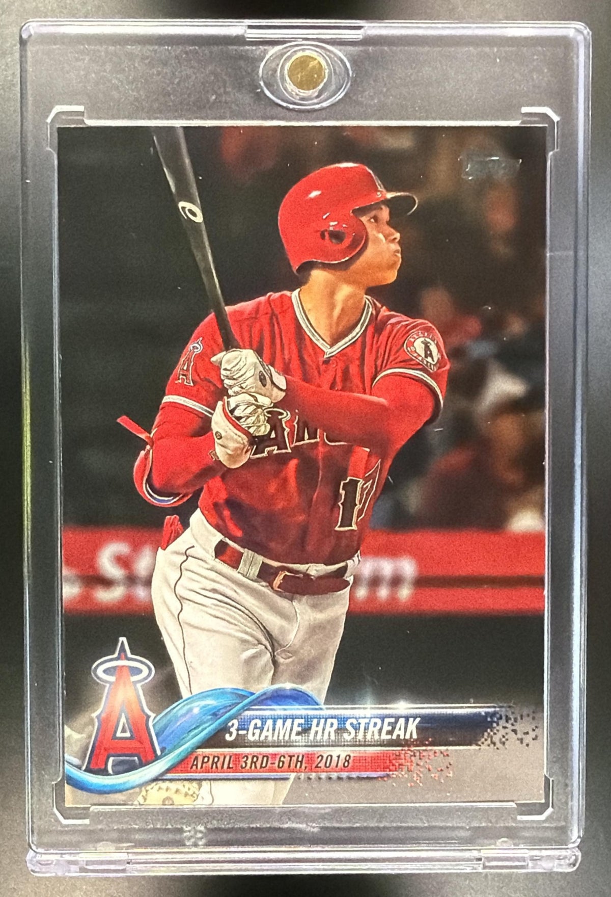 2018 Topps Update 3-Game HR Streak #US189 Shohei Ohtani Rookie Card