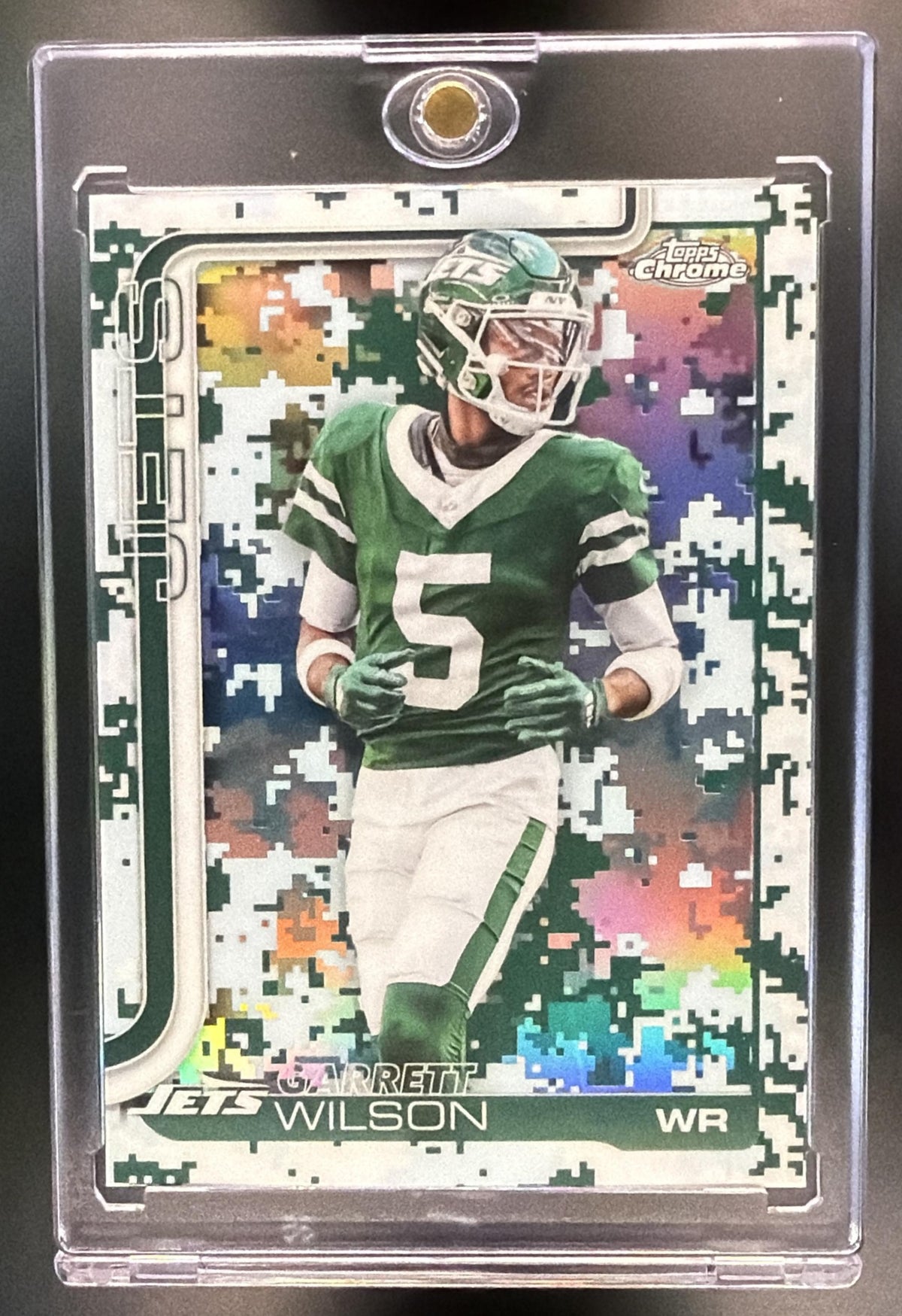 2025 Topps Chrome Garrett Wilson #235 Team Camo Variation SP