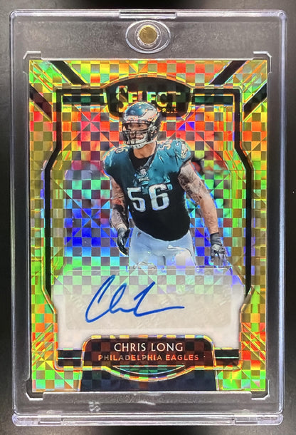 2018 Panini Select Chris Long #SP-CL Signatures Gold Prizm 6/10 Auto