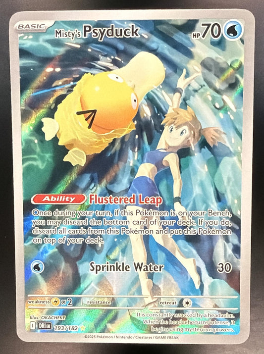 2025 Pokemon Destined Rivals Misty's Psyduck 193/182 NM