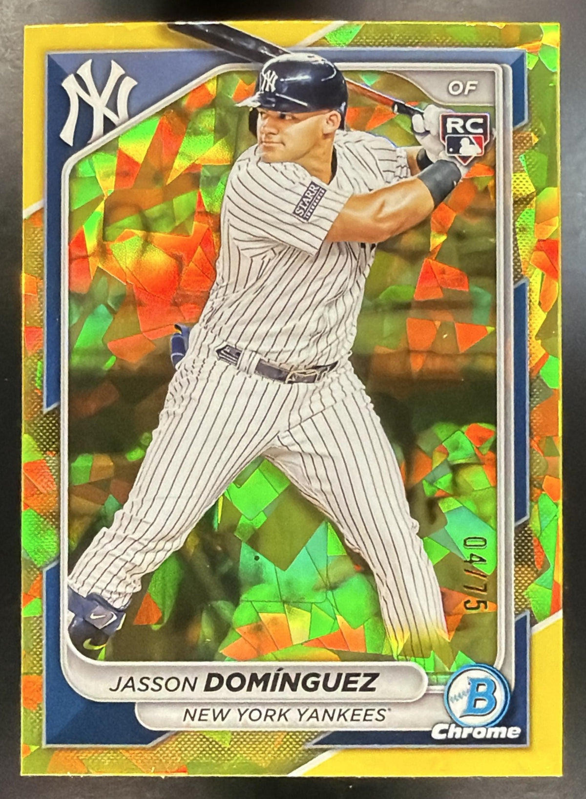 2024 Bowman Chrome Sapphire Jasson Dominguez #94 Yellow 4/75 RC