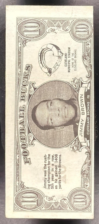 1959 Topps Jimmy Brown #10 Football Bucks