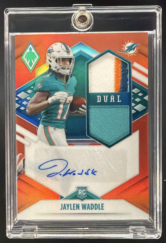 2021 Panini Phoenix Jaylen Waddle #RAD-JWA RPS Rookie Auto Orange /50 RC