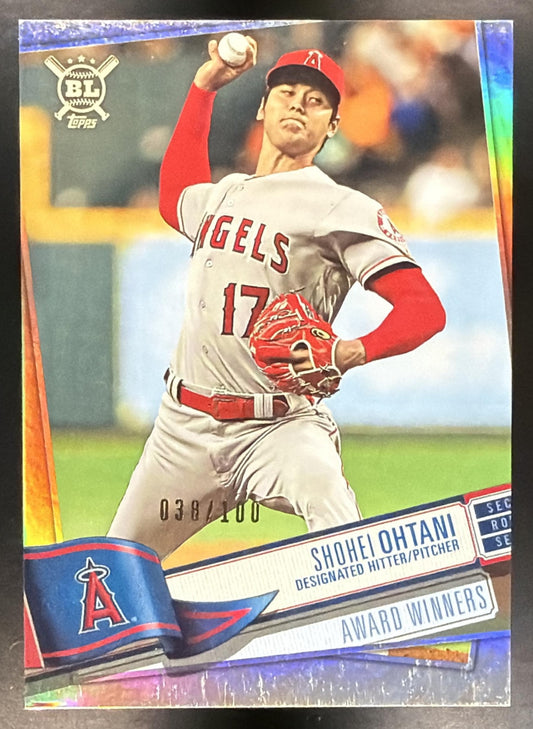 2019 Topps Big League Shohei Ohtani #380 Rainbow Foil 38/100