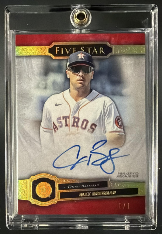 2021 Topps Five Star Alex Bregman #FSA-AB Red 1/1 Auto