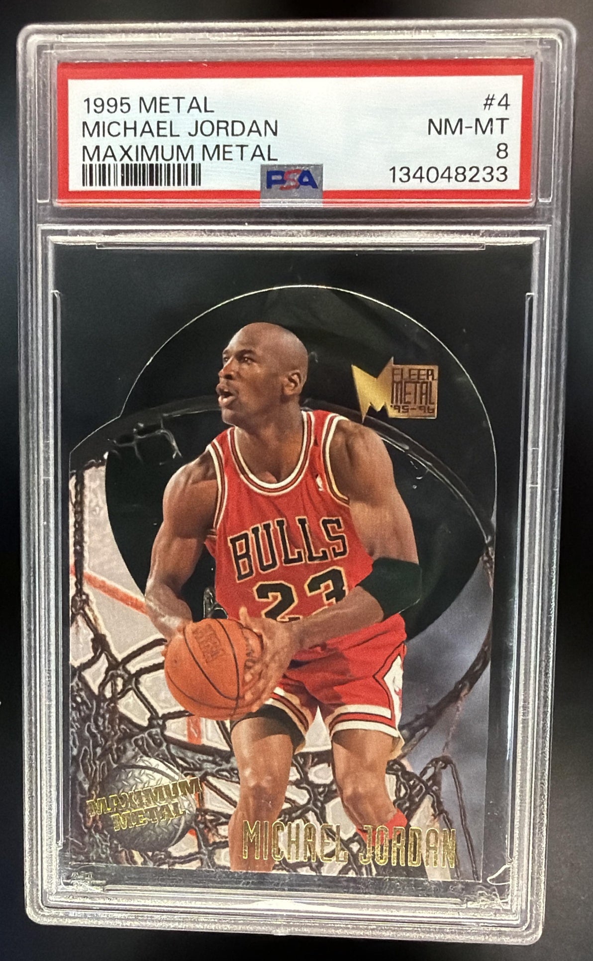 1995-96 Fleer Metal Michael Jordan #4 Maximum PSA 8