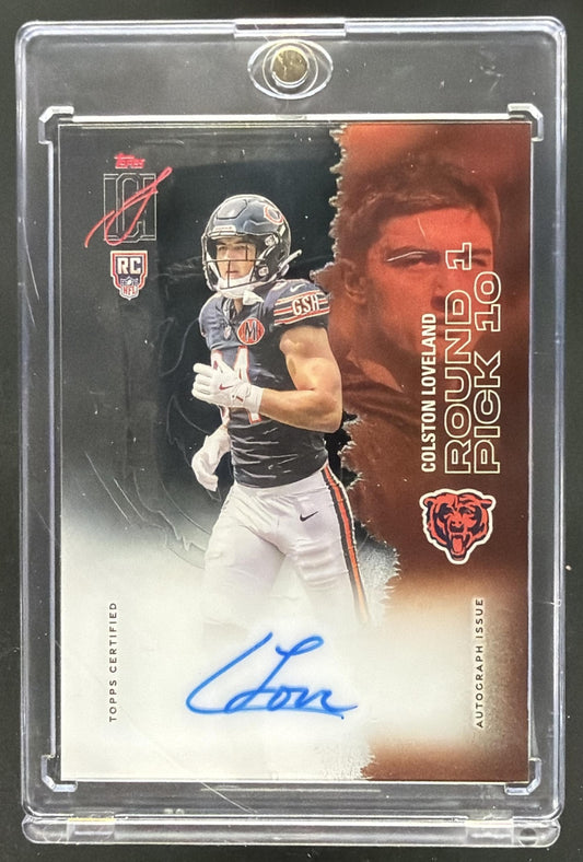 2025 Topps Signature Class Colston Loveland #RCCL-CL Rookie Crystal Clear Auto RC