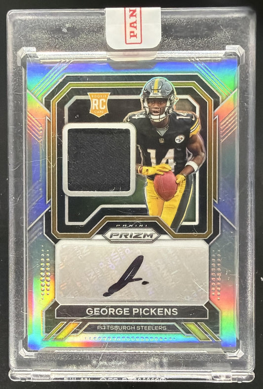 2022 Panini Prizm George Pickens #RPA-GP Rookie Patch Auto Silver 50/99 RC