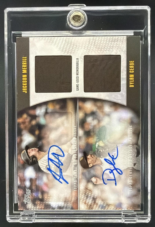 2025 Topps Museum Collection Jackson Merrill #SPQRA-JM Quad Relic Auto /99