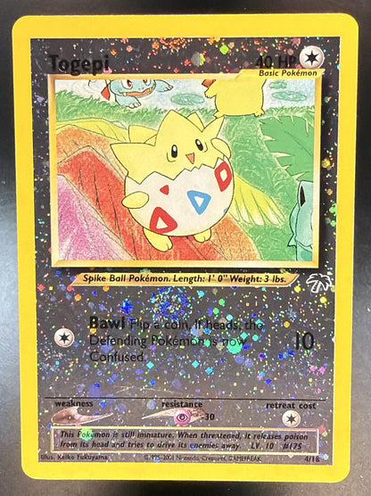 2001 Pokemon Southern Islands Togepi 4/18 NM Swirl