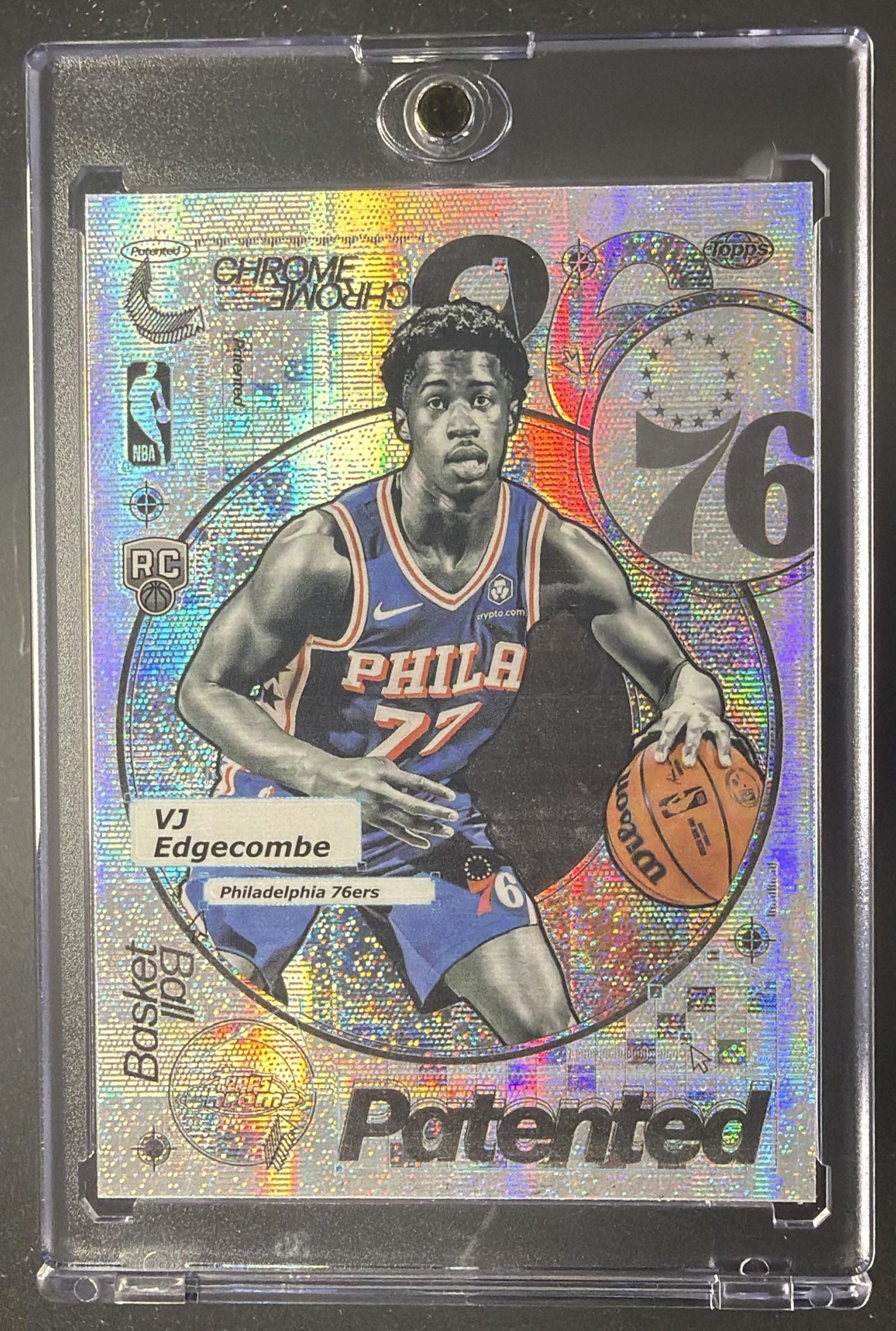 2025-26 Topps Chrome VJ Edgecombe #PD-18 Patented RC SSP