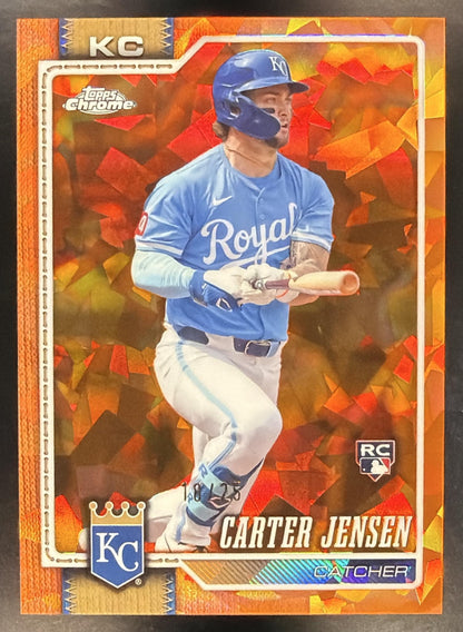 2026 Topps Chrome Sapphire Carter Jensen #39 Orange 18/25 RC