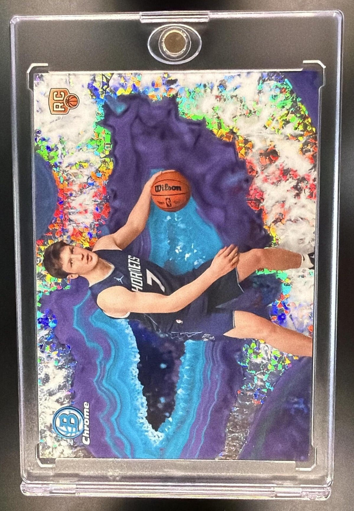 2025-26 Bowman Kon Knueppel #CNB-4 Chrome Crystalized RC SSP