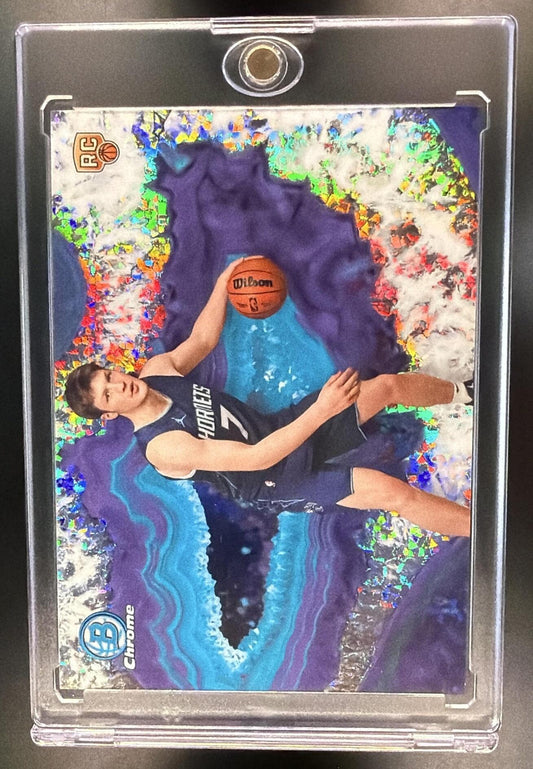 2025-26 Bowman Kon Knueppel #CNB-4 Chrome Crystalized RC SSP