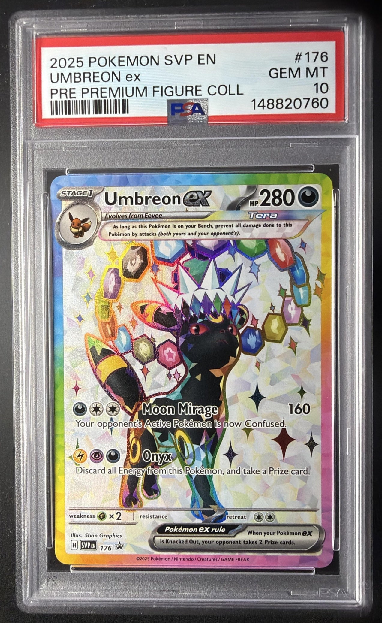 2023-25 Pokemon SV Black Star Promos Umbreon ex #176 2025 PSA 10