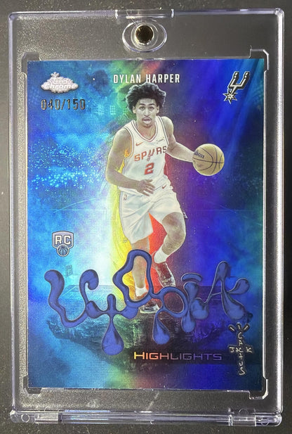 2025 Topps Chrome x Cactus Jack Dylan Harper #UH-22 Utopia Blue Refractor /150 RC