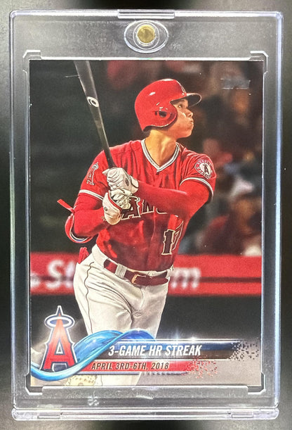 2018 Topps Update 3-Game HR Streak #US189 Shohei Ohtani DH