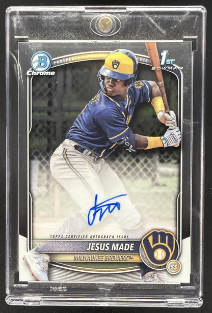 2025 Bowman Jesus Made #CPA-JM Chrome Auto 1st Prospect