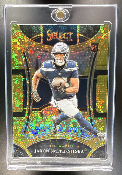 2023 Panini Select Jaxon Smith-Njigba #485 Disco Prizm /10 RC