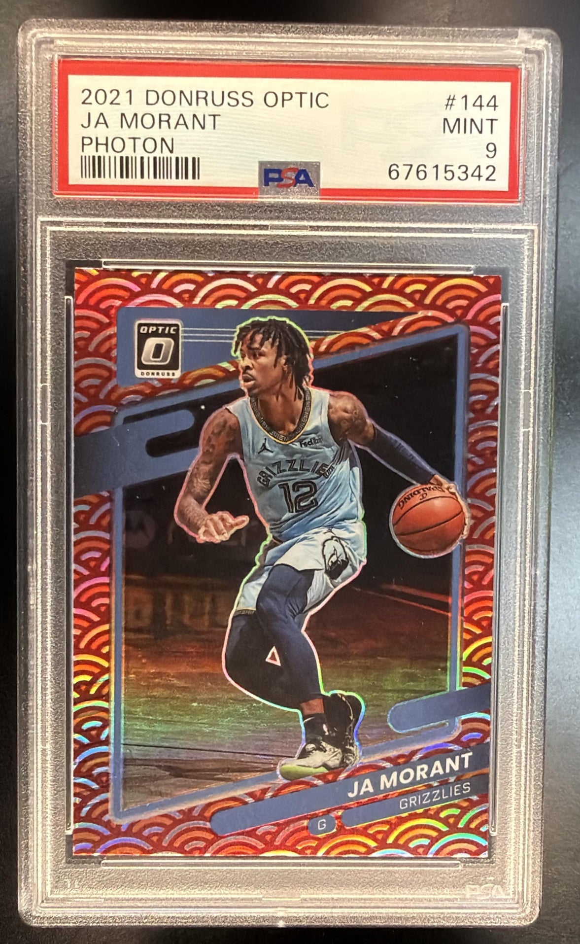 2021 Panini Donruss Optic Ja Morant #144 Photon PSA 9