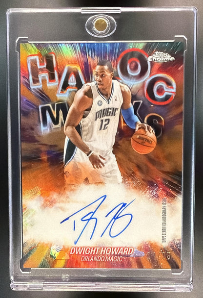 2025-26 Topps Chrome Update Dwight Howard #HM-DHO Havoc Marks Orange /25 Auto