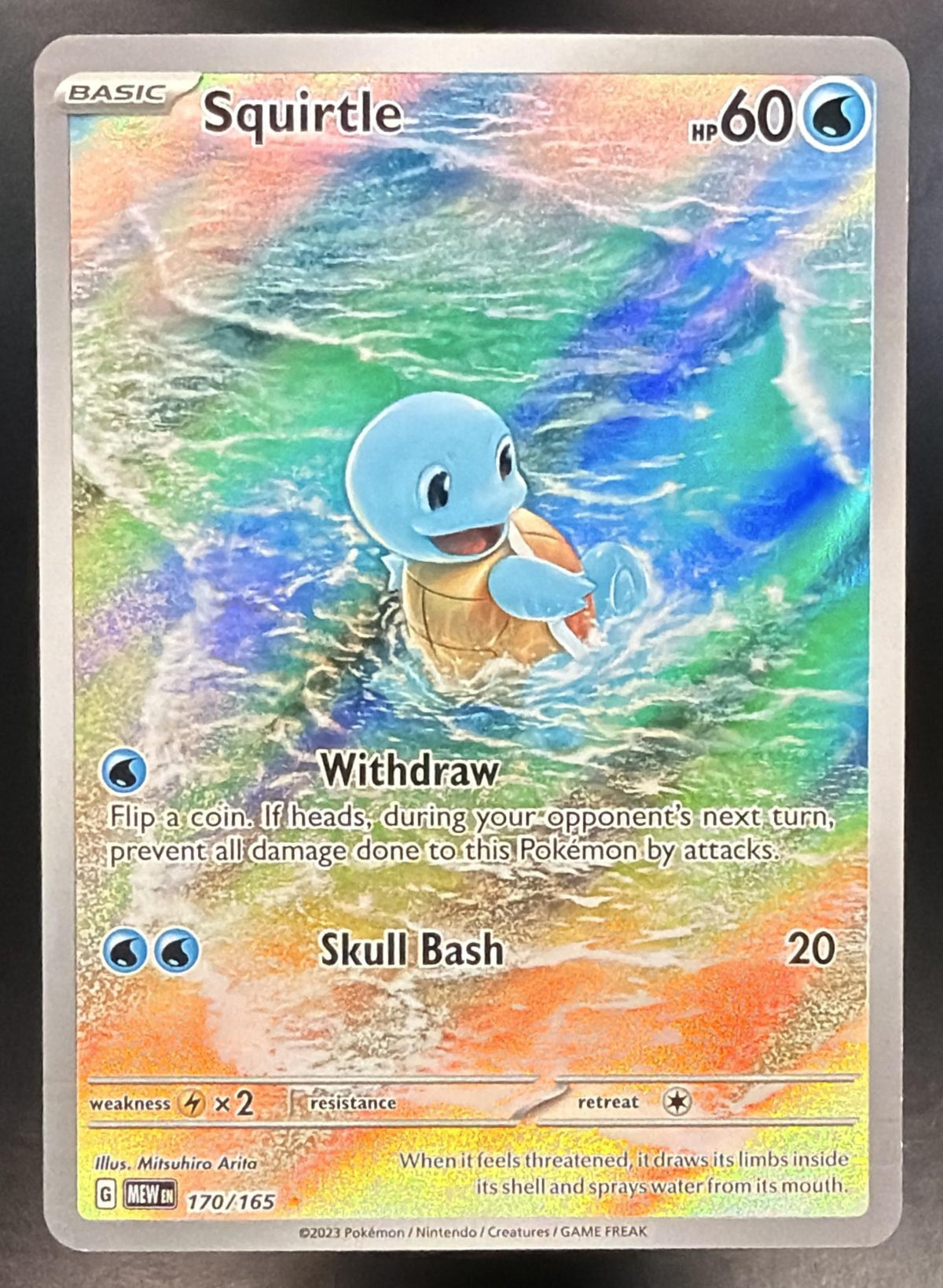 2023 Pokemon 151 Squirtle 170/165 NM