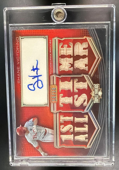 2010 Topps Triple Threads Shane Victorino #TTAR-115 Auto Relics /18 MEM