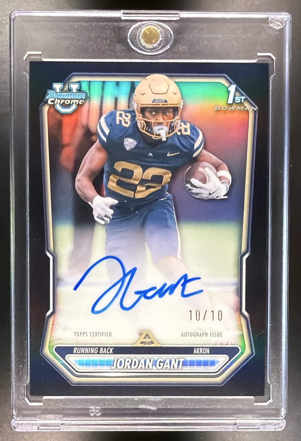 2026 Bowman Jordan Gant #BCPA-JG Chrome Auto Black Refractor 10/10 1st Prospect