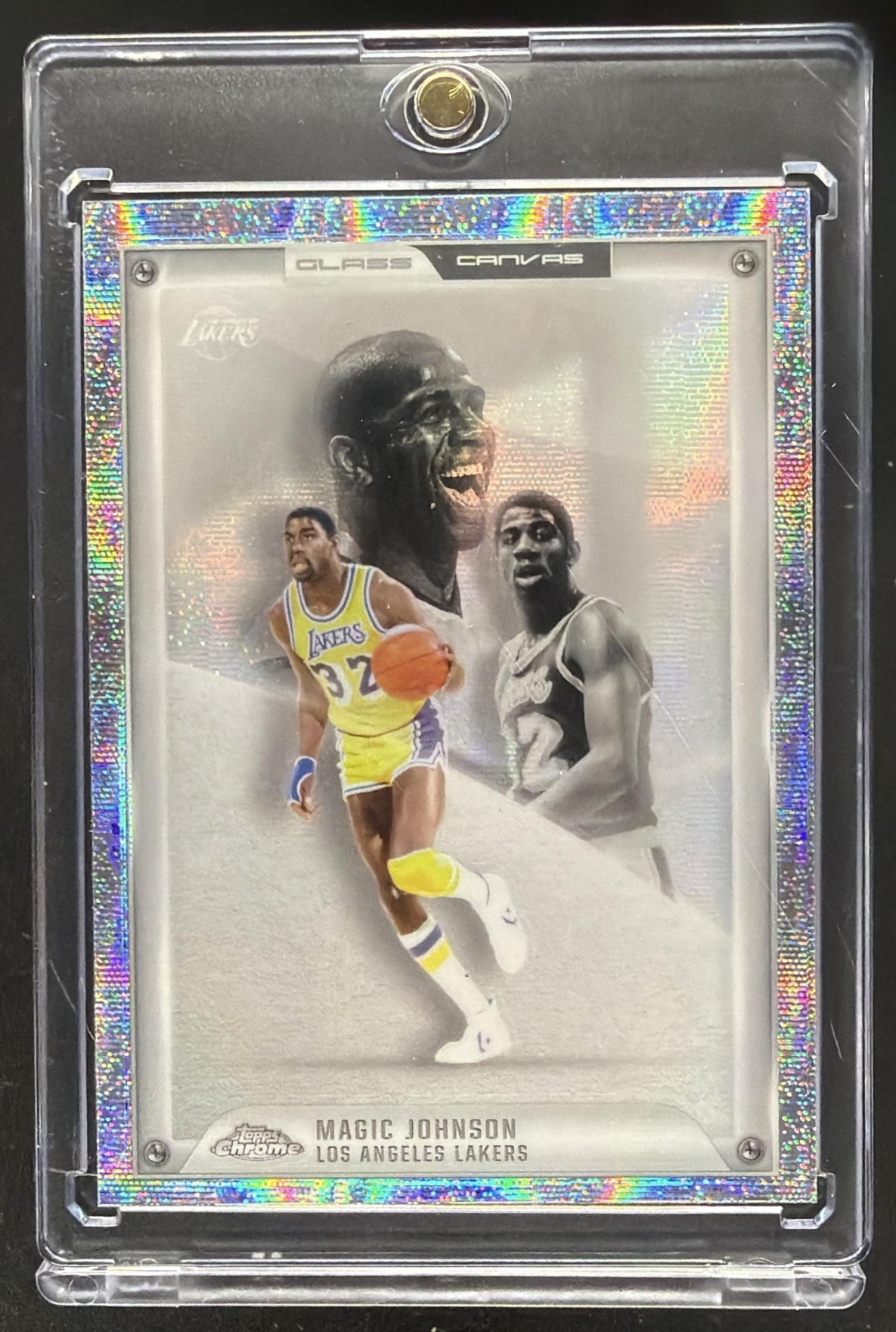 2025-26 Topps Chrome Magic Johnson #GC-14 Glass Canvas SSP