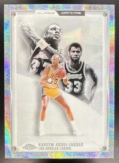 2025-26 Topps Chrome Update Kareem Abdul-Jabbar #GC-17 Glass Canvas SSP