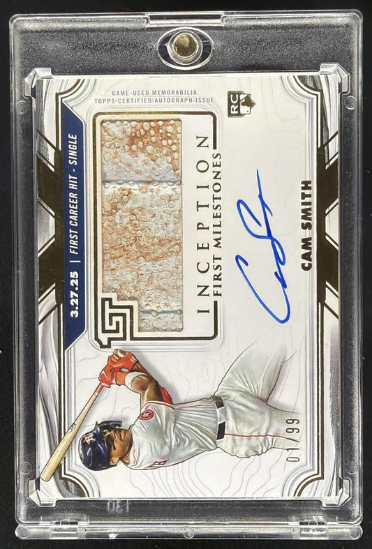 2025 Topps Inception Cam Smith #FMAR-CS MLB First Milestone Auto Base /99 RC