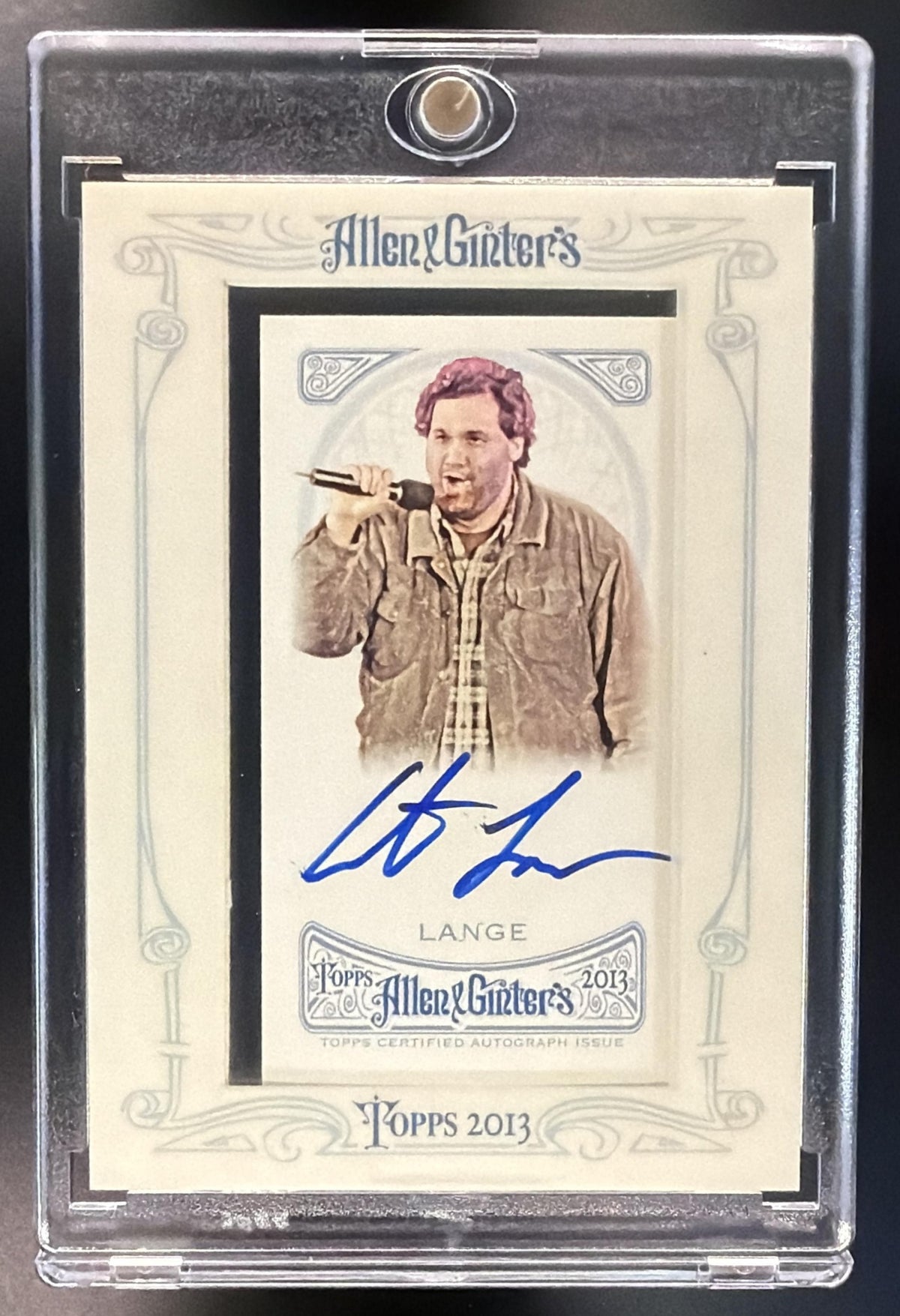 2013 Topps Allen & Ginter Artie Lange #AGA-ALA Mini Auto Framed