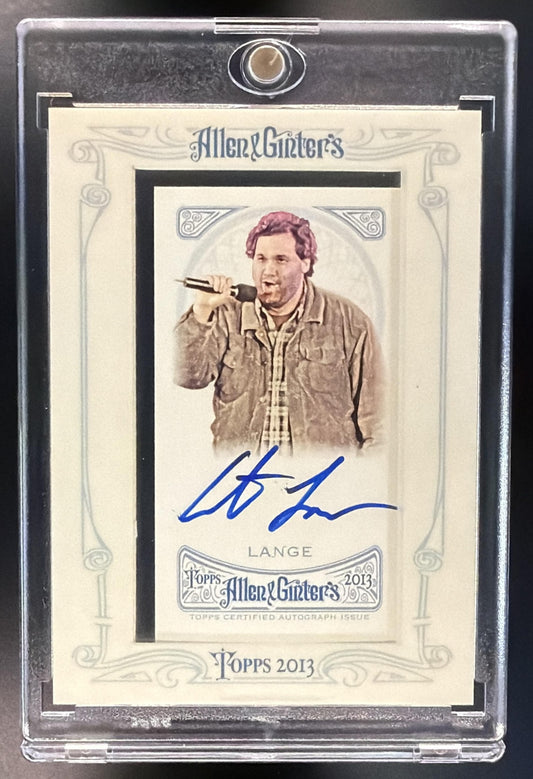 2013 Topps Allen & Ginter Artie Lange #AGA-ALA Mini Auto Framed