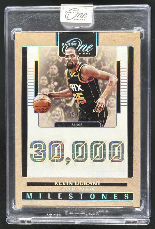 2024-25 Panini One and One Kevin Durant #1 One and One Milestones 5/30