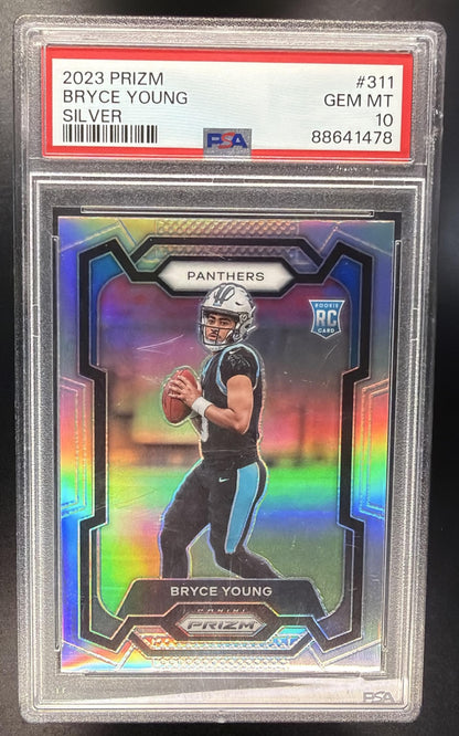 2023 Panini Prizm Bryce Young #311 Silver RC PSA 10