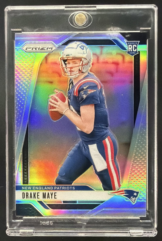 2024 Panini Prizm Drake Maye #329 Silver RC