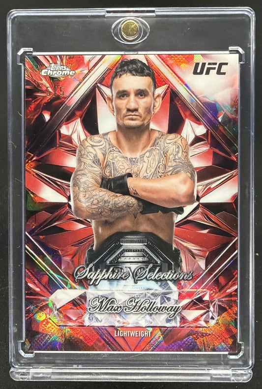 2026 Topps Chrome Sapphire UFC Max Holloway #SS-4 Selections Red 5/5
