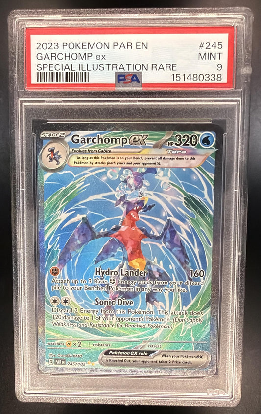 2023 Pokemon Paradox Rift Garchomp ex 245/182 PSA 9