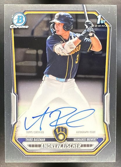 2026 Bowman Andrew Fischer #CPA-AF Chrome Auto 1st Prospect