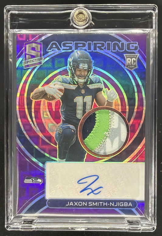 2023 Panini Spectra Jaxon Smith-Njigba #APA-JSN Patch Auto Purple /30 RC